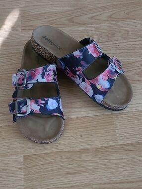 Dollymix Floral Cork Footbed Sandals.